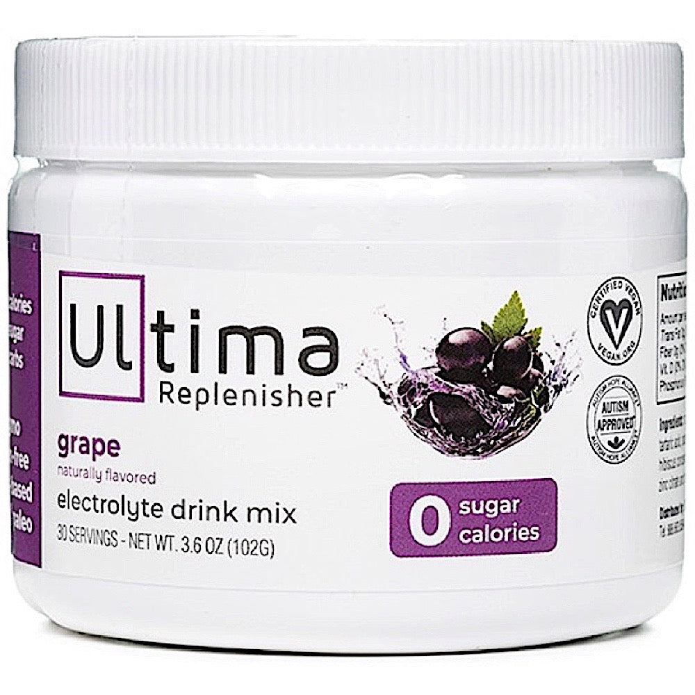 Ultima Health, Ultima Replenisher Grape, 30 Servings UPC 853218000825 | HiLife Vitamins